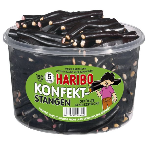 4001686154014 - Fruchtgummi Konfekt Stangen PP-Dose 4001686154014 1000 Gramm