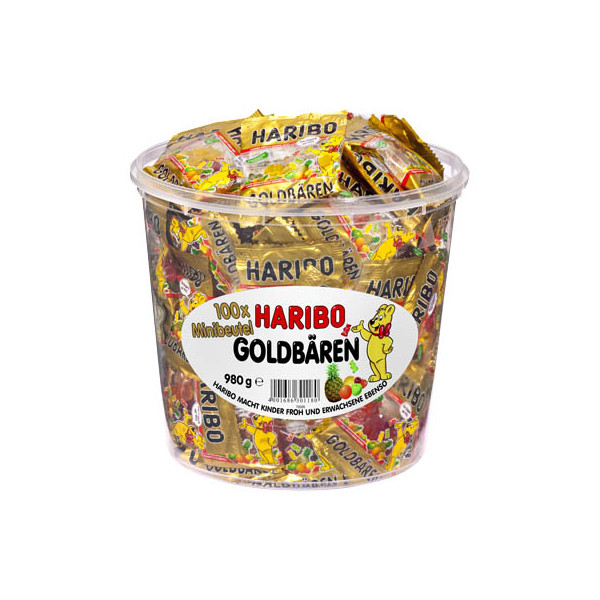 4001686301180 - Goldbären Ananas Apfel Erdbeere Himbeere Zitrone Süßigkeiten 100 Stück à 10 g