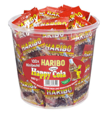 HappyCola Minibeutel 980g in PP-Dose 100 Btl