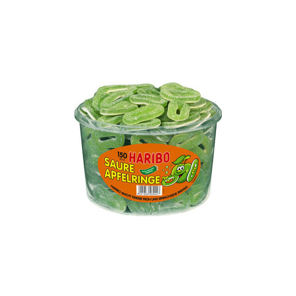 4001686460047 - Fruchtgummi Saure Apfelringe PP-Dose 4001686460047 1000 Gramm