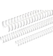 Drahtbinder&uuml;cken Ring Wire 311600034, 3:1, 34 Ringe auf A4, wei&szlig;, 16mm