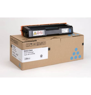 Toner SP C310HE (alt 406480) cyan ca.6.000 S Toner SP C310HE (alt 406480) cyan ca.6.000 S