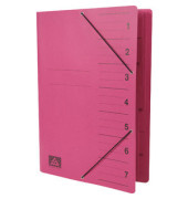 Ordnungsmappe 4615-12, 1-7, brombeer, A4, 7 F&auml;cher