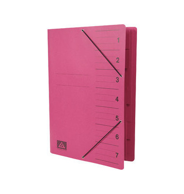 Ordnungsmappe 4615-12, 1-7, brombeer, A4, 7 F&auml;cher