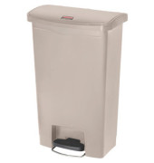 Slim Jim Step-On Tretabfalleim beige 50 Liter Kunstst.