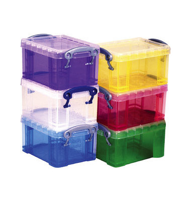Really Useful Boxes Aufbewahrungsbox 35 Liter oder 64 Liter mit Deckel und Griff 