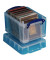 Aufbewahrungsbox 3l clear, 3 Liter mit Deckel, für CDs, außen 245x180x160mm, recycelbares Polypropylen transparent