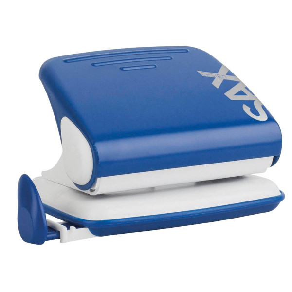 9014400190606 - Bürolocher Design Century Line 318 M 0-318-14 blau bis 2mm 15 Blatt mit Anschlagschiene 9014400190606 Sax