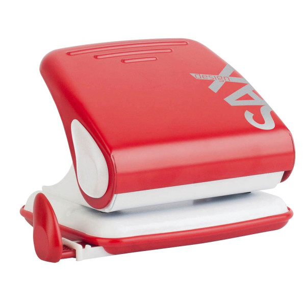 9014400190682 - Bürolocher Design Century Line 418 L 0-418-13 rot bis 3mm 30 Blatt mit Anschlagschiene 9014400190682 Sax