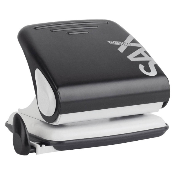 9014400190705 - Bürolocher Design Century Line 418 L 0-418-19 schwarz bis 3mm 30 Blatt mit Anschlagschiene 9014400190705 Sax