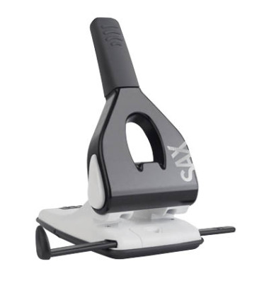 design Registraturlocher Century Line 618 schwarz bis 6,5mm 65 Blatt mit Anschlagschiene
