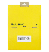 Versandkarton Mail-Box S 212 151 120 gelb, bis DIN Dokumenten- oder Warenversand von Artikeln bis zum A5-&Uuml;berformat, Versand mit