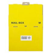 Versandkarton Mail-Box M 212 151 220 gelb, bis DIN Dokumenten- oder Warenversand von Artikeln bis zum A4-&Uuml;berformat, Versand mit