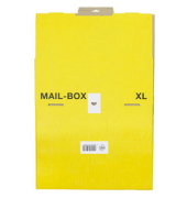 Versandkarton Mail-Box XL 212 151 420 gelb, bis DIN Dokumenten- oder Warenversand von Artikeln bis zum A3-&Uuml;berformat, Versand mi