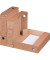 Archivbox 226100220, A4, braun, innen 31,7x7x25,2cm (TxBxH), Pappe