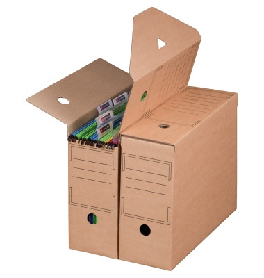 Archivbox 226100310, A4, braun, innen 328x115x239mm, Pappe