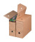 Archivbox 226100310, A4, braun, innen 32,8x11,5x23,9cm (TxBxH), Pappe