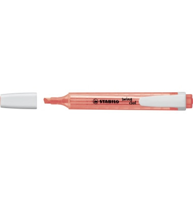 Textmarker STABILO swing cool, 275/40, Set, rot, 1-4mm Keilspitze