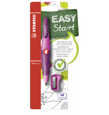 Druckbleistift-Set EASYergo 3.15 R, B-46870-5, pink/lila, 3,15mm, HB