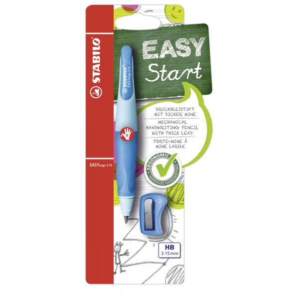4006381468732 - Druckbleistift-Set EASYergo 315 R B-46873-5 Härte HB 315mm hellblau dunkelblau 4006381468732 Stabilo