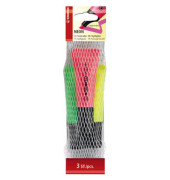 Textmarker-Set STABILO Neon, 72/3-1, Etui (Netz mit 3 Stiften), farbig sortiert (gelb/gr&uuml;n/pink), 2-5mm Keilspitze