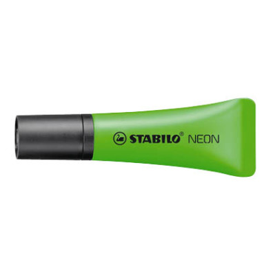 Textmarker STABILO Neon, 72/33, neongr&uuml;n, 2-5mm Keilspitze