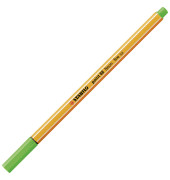 Fineliner point 88, 88/033, orange, wei&szlig;e Streifen (Schreibfarbe: neongr&uuml;n), 0,4mm
