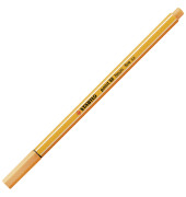 Fineliner point 88, 88/054, orange, wei&szlig;e Streifen (Schreibfarbe: neonorange), 0,4mm