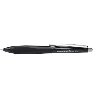 Kugelschreiber Haptify SN135301, schwarz, M, nachf&uuml;llbar