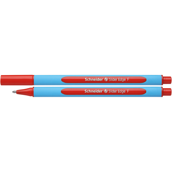 10 Stück Schneider Kugelschreiber Slider Edge 50-152002, rot, F, Einweg 4004675075666 Schneider