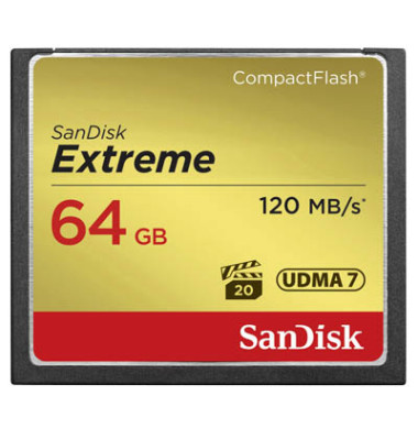 Speicherkarte CompactFlash Extreme 64GB 120MB/s Les.