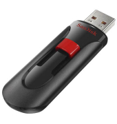 USB-Stick Cruzer Glide SDCZ60-032G-B35, schwarz/rot, ohne, USB 2.0, 32 GB
