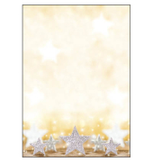 Weihnachtsbriefpapier Sterne Glitter Star DP029, A4, 90g