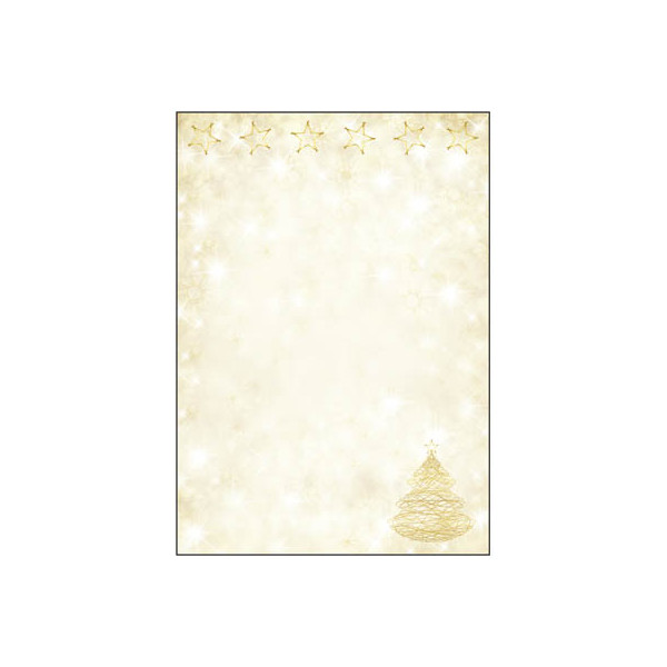 7 Stück Sigel Weihnachtsbriefpapier Graceful Christmas DP083, A4, 90g 4004360835551 Sigel
