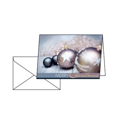 Weihnachtskarten Exquisite A6 inkl. weißen Umschlägen DS024