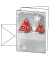 Weihnachtskarten Three Trees A6 inkl. weißen Umschlägen DS454