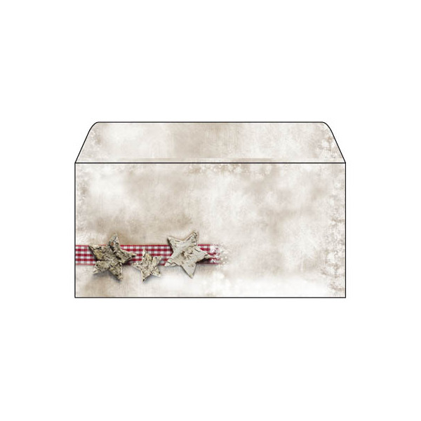 4004360842320 - Weihnachtsumschlag Winter Chalet Din Lang ohne Fenster DU049 4004360842320 25 Stück