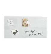 Glas-Magnetboard artverum GL 146, 91x46cm, weiß