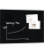 Glas-Magnetboard artverum GL 210, 120x90cm, schwarz
