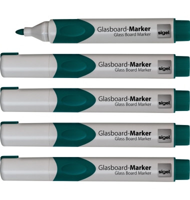  Glasboardmarker GL714, grün, 2-3mm Rundspitze
