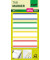 Index Haftstreifen Film, extra strong, 50x38mm, 4 Farben mit weißem