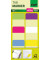 Index Haftstreifen Film, extra strong, 25x38mm, 6 Farben mit weißem