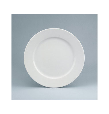 Teller Fine Dining flach Ø 27cm weiß Porzellan stapelbar