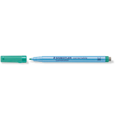 Folienstift 305 M correctable grün 1,0 mm non-permanent trocken abwischbar