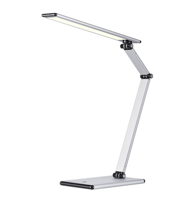 Schreibtischlampe Slim H5010674, LED, dimmbar, mit Standfuß, silber