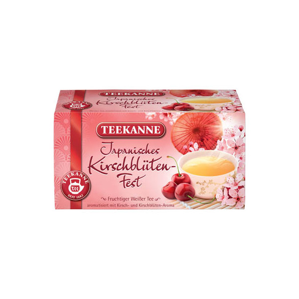 Teekanne Tee Japanisches Kirschblütenfest 7135, Kirsch- und Kirschblüten, Beutel 4009300013075 Teekanne 20 Stück