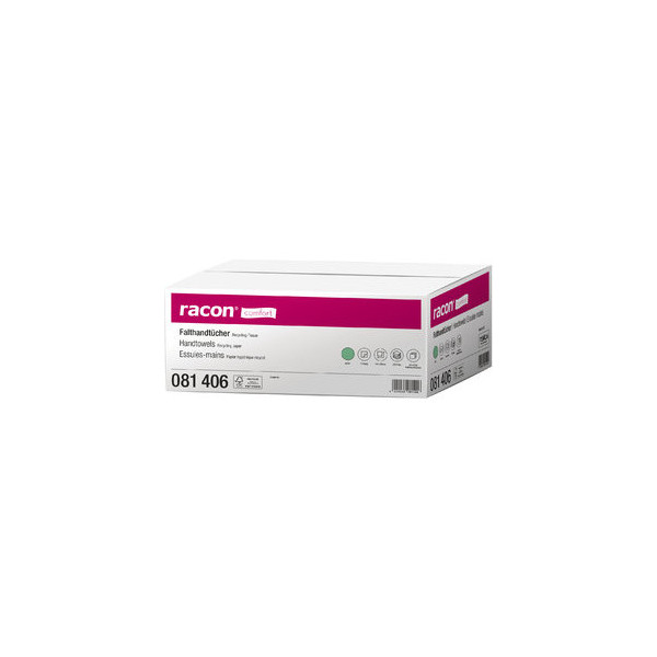 4029068081406 - Falthandtücher comfort ZZ 2-lg grün 24x22cm 20x200Tü 4000 Stück