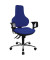 B&uuml;rostuhl Ergo Point SY Deluxe, blau / silber, mit Armlehnen, bis 110kg, ohne Kopfst&uuml;tze