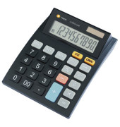 Tischrechner, anzeigend, 12-stellig Solar und Batterieb, schwarz,