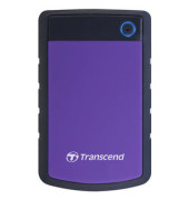 externe Festplatte StoreJet 25H3 TS1TSJ25H3P, schwarz/violett, 2,5 Zoll (6,35cm), 1 TB, HDD
